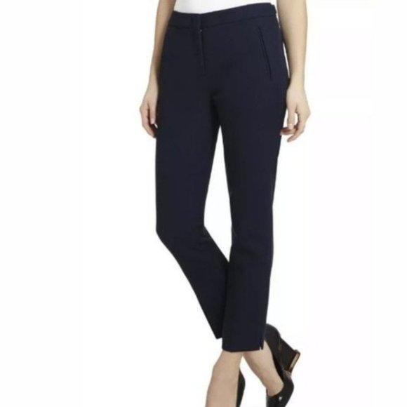 BCBGMaxazria Allen Slim Leg Cropped Ankle Pants - Picture 4 of 7